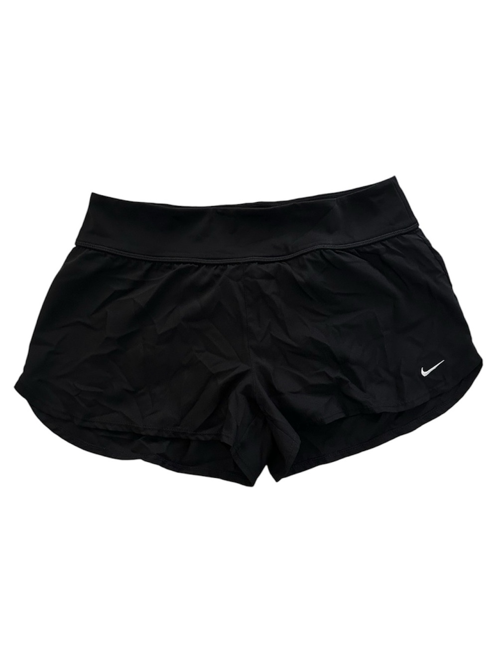 Nike Women's Black Athletic Shorts with embroidered Swoosh